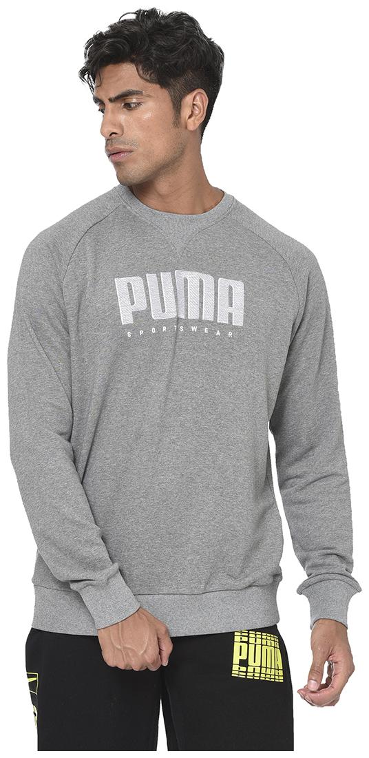 

Puma Men Grey Round neck Sweatshirt