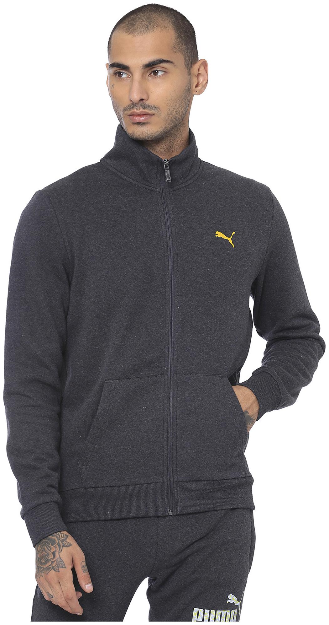 

Puma Men Grey Solid Quilted jacket
