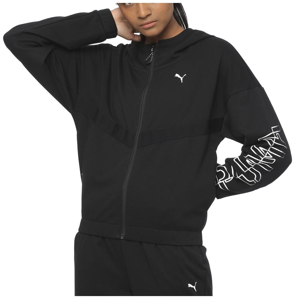 

Puma Women Solid Regular Jacket - Black