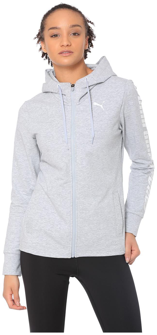

Puma Women Solid Regular Jacket - Grey