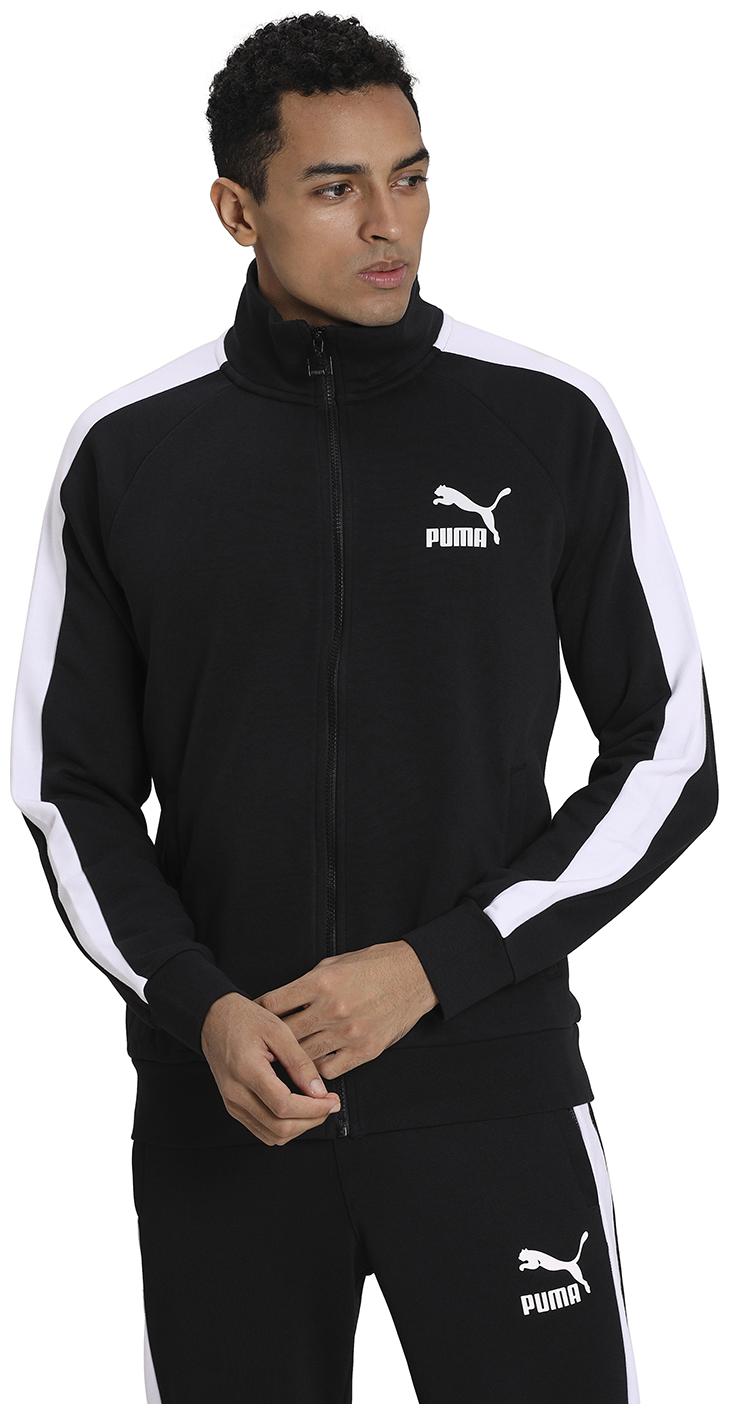 

Puma Men Black Striped Quilted jacket