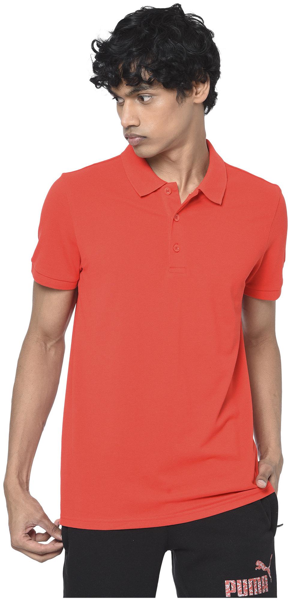 

Puma Men Red Regular fit Cotton Polo collar T-Shirt - Pack Of 1