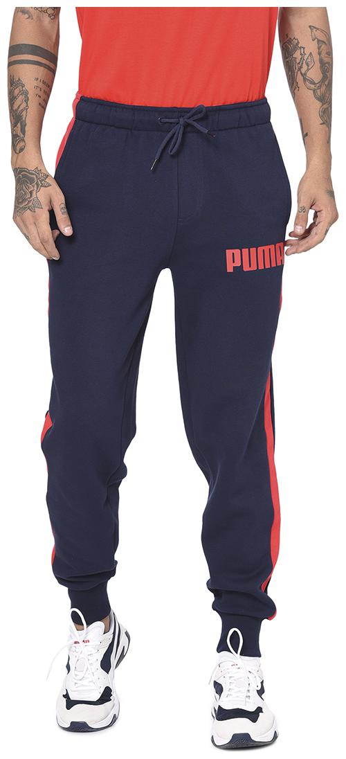 

Puma Cotton Blend Men Blue Joggers