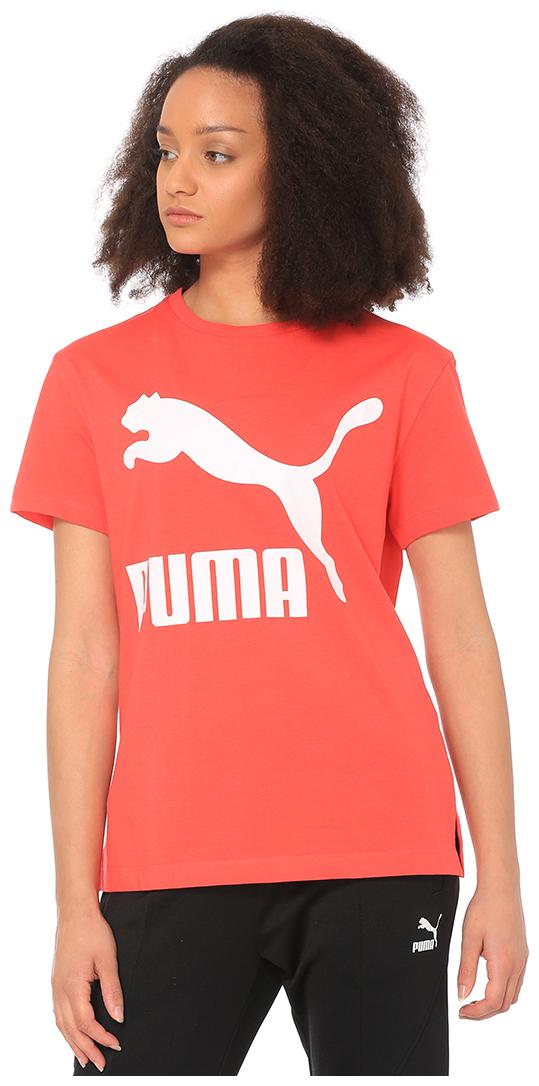 

Puma Women Red Regular fit Round neck Cotton T shirt