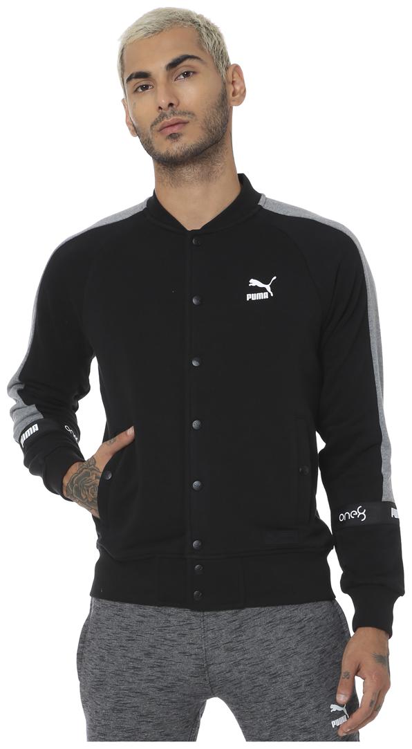 

Puma Men Black Solid Quilted jacket