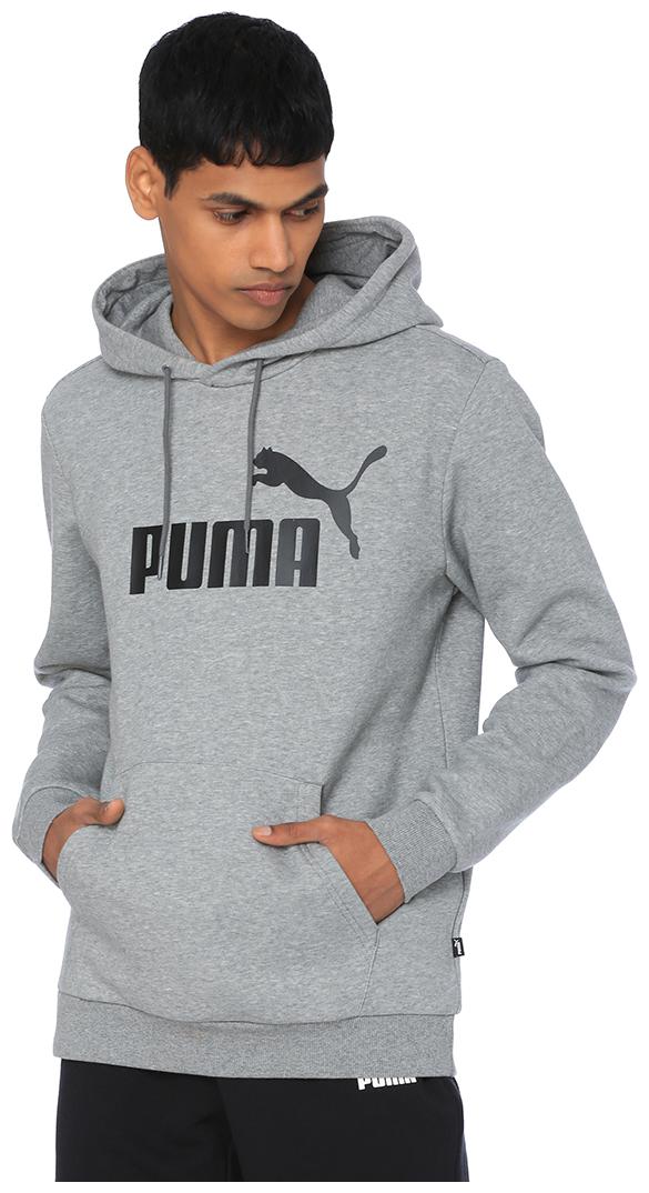 

Puma Men Grey Hooded Hoodie