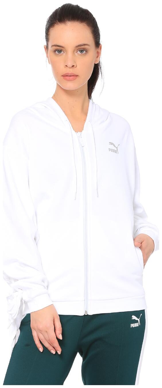

Puma Women Colorblocked Regular Jacket - White