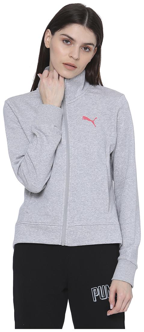 

Puma Women Solid Regular Jacket - Grey