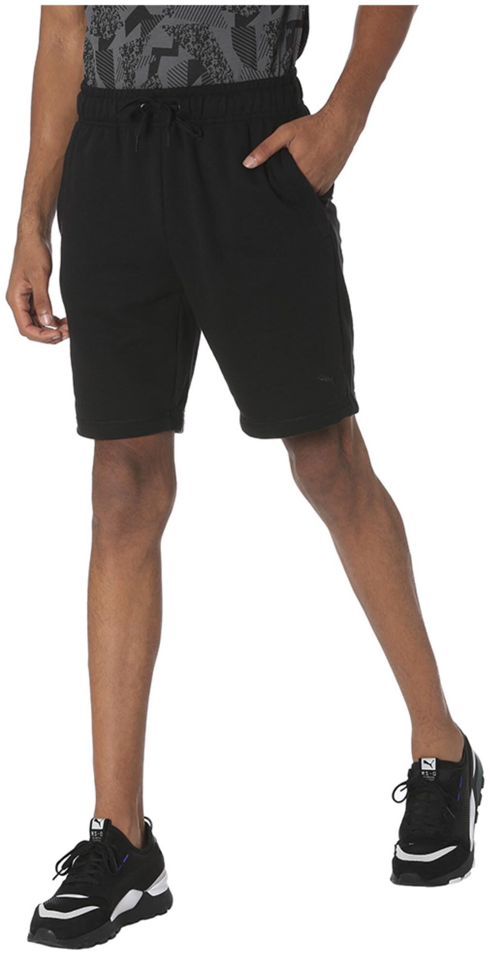 

Puma Men Black Regular Fit Regular Shorts