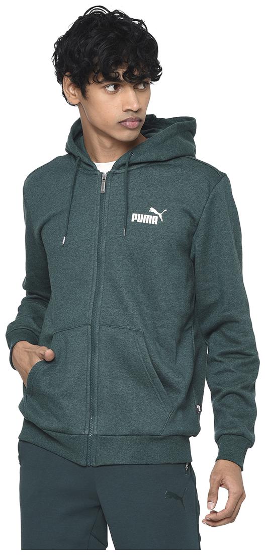 

Puma Men Green Solid Quilted jacket