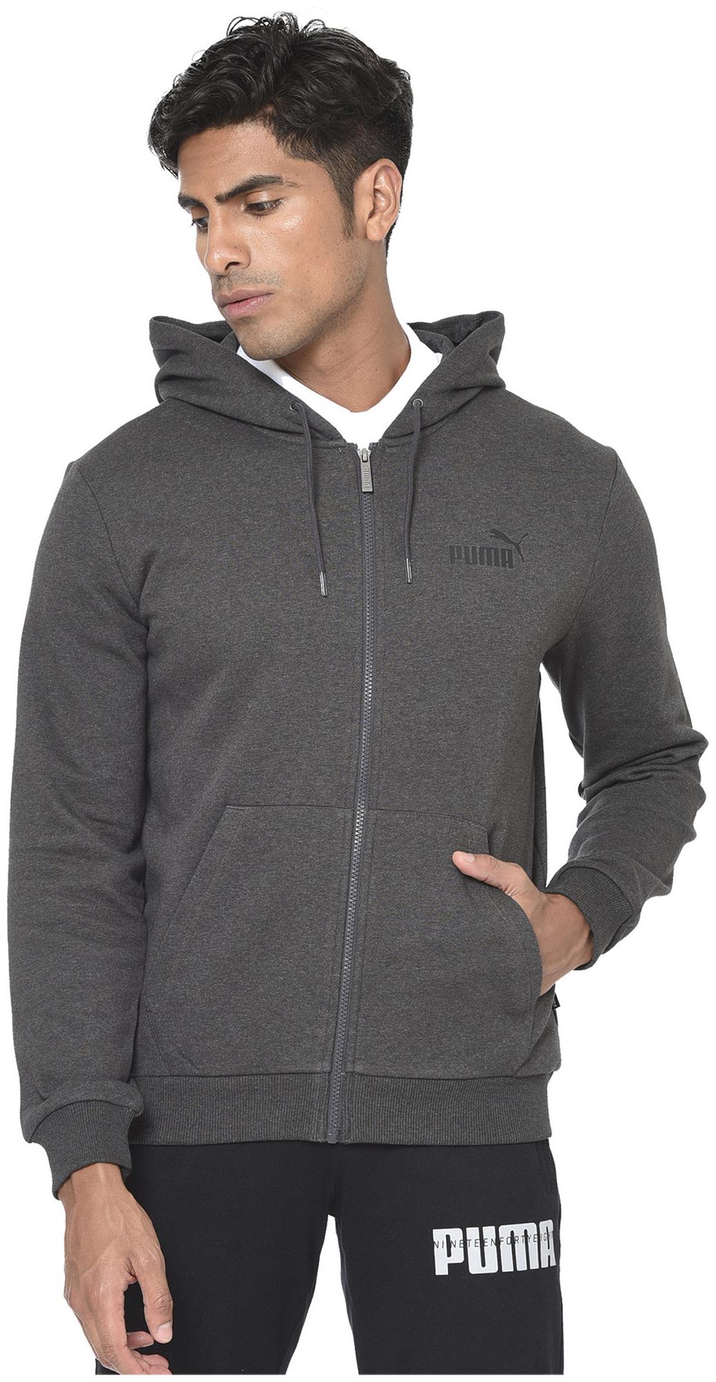 

Puma Men Grey Solid Quilted jacket