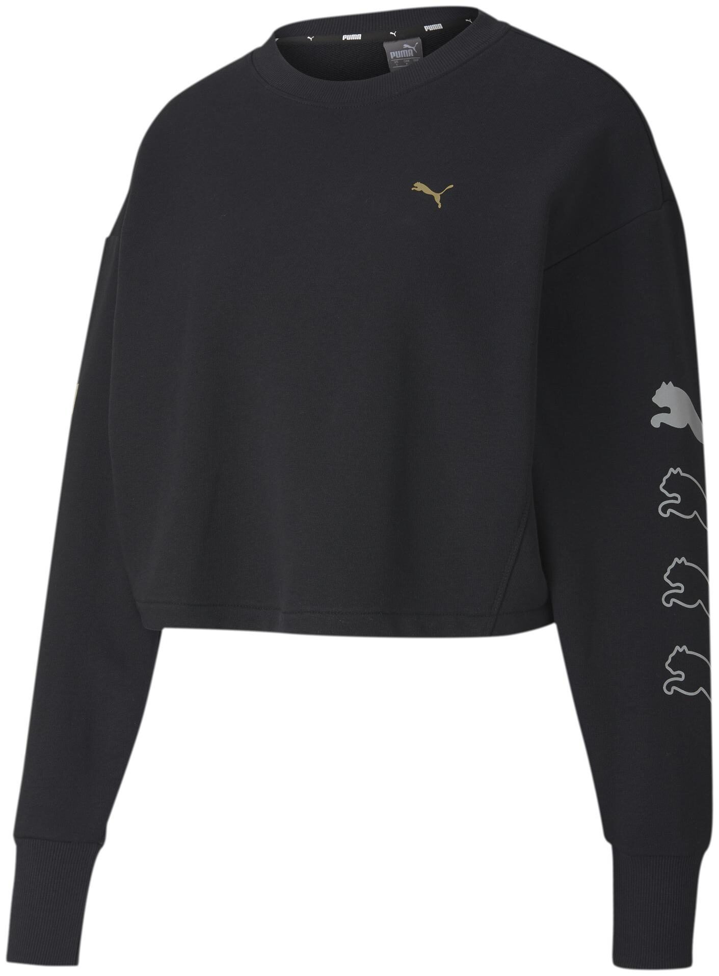 

Puma Women Solid Sweatshirt - Black