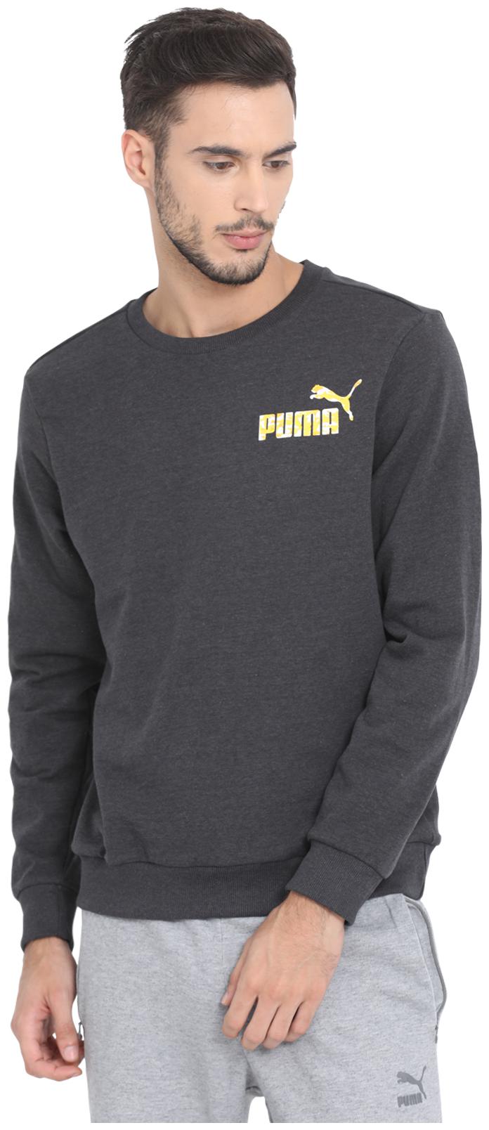 

Puma Men Grey Round neck Sweatshirt