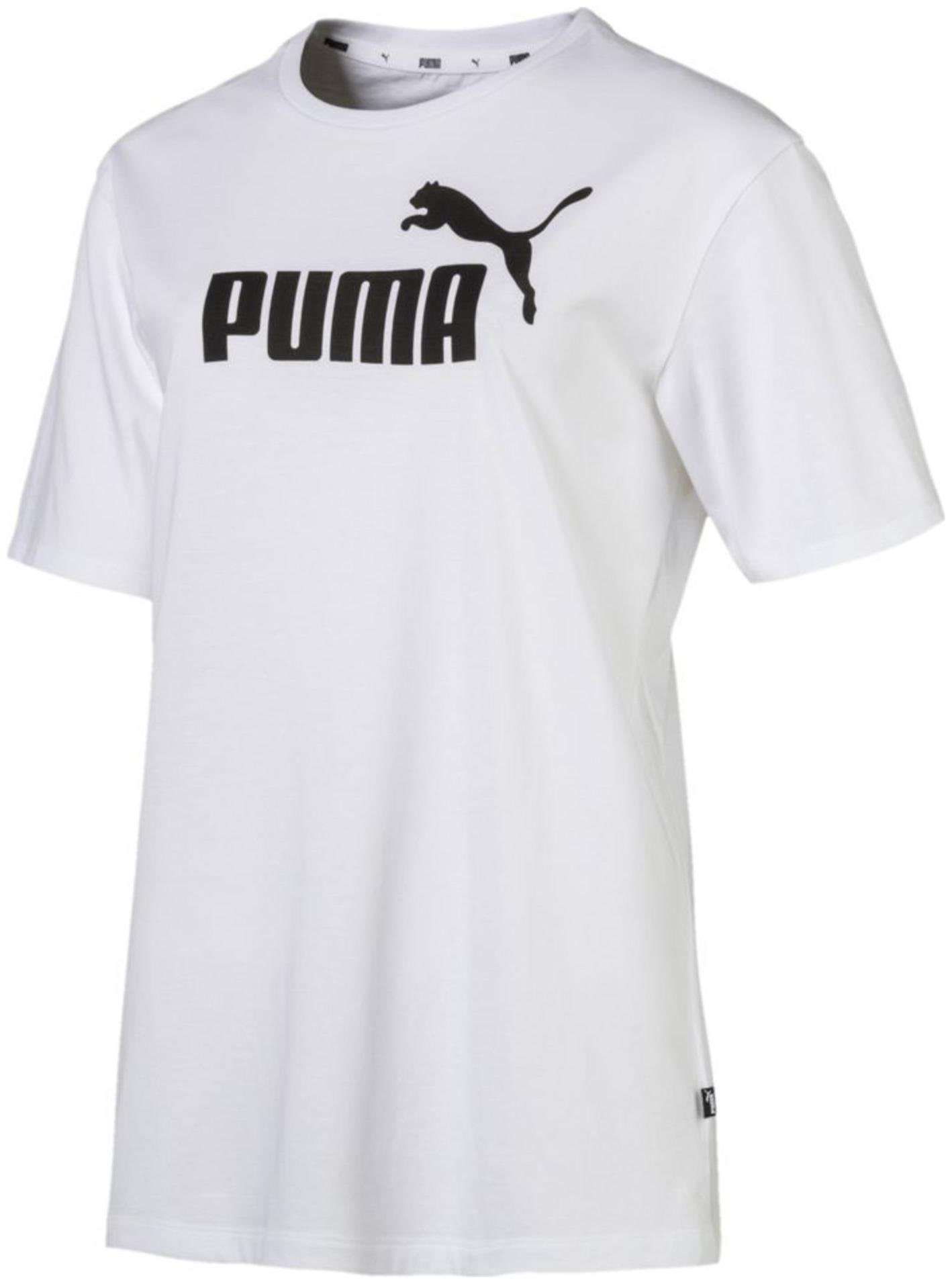 

Puma Women White Regular fit Round neck Cotton T shirt