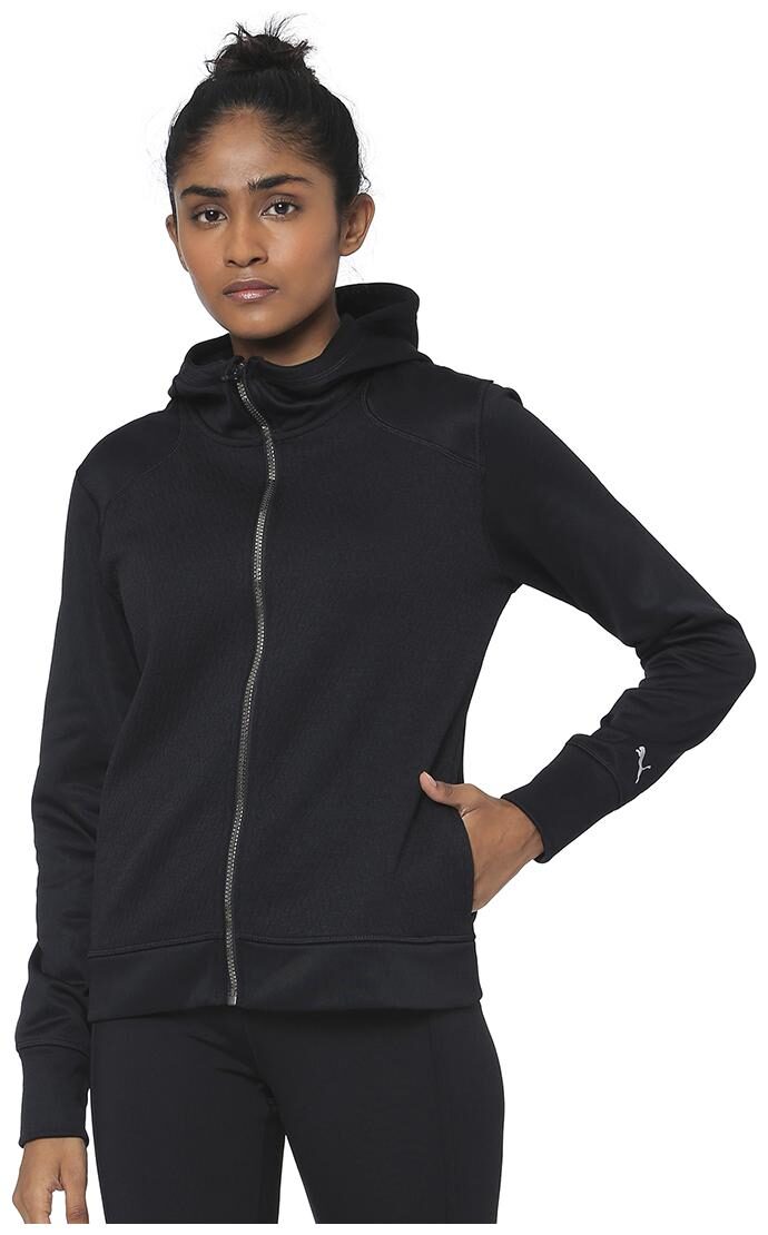

Puma Women Solid Regular Jacket - Black
