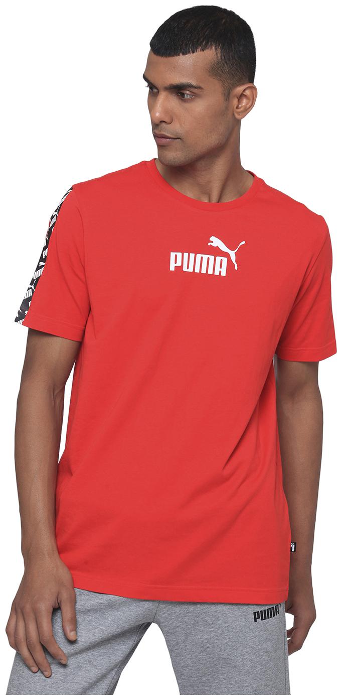 

Puma Men Red Regular fit Cotton Round neck T-Shirt - Pack Of 1