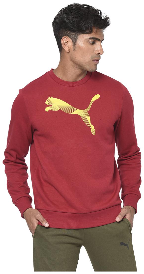 

Puma Men Red Round neck Sweatshirt