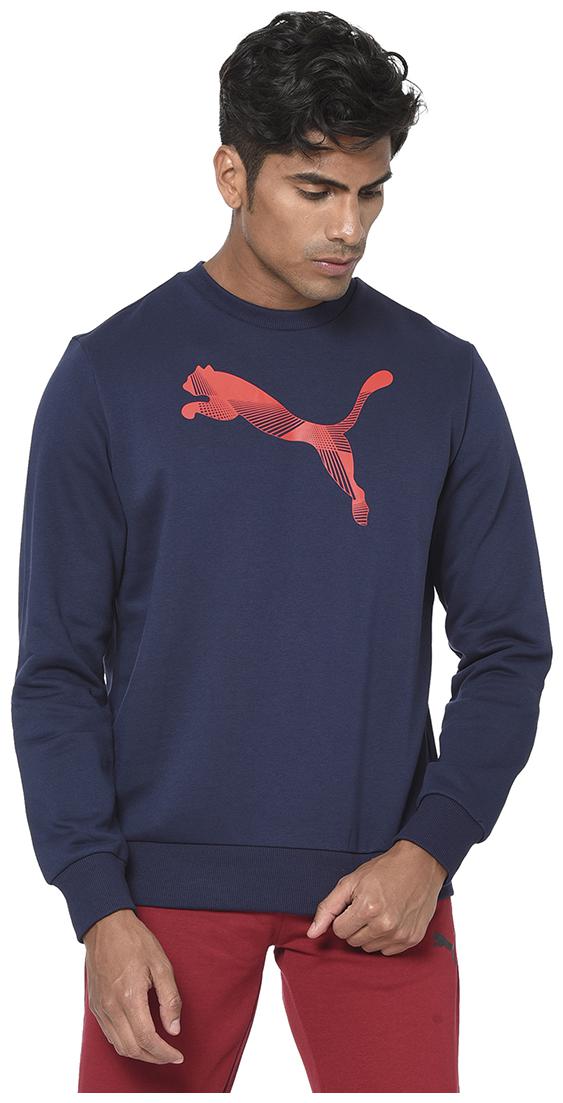 

Puma Men Blue Round neck Sweatshirt