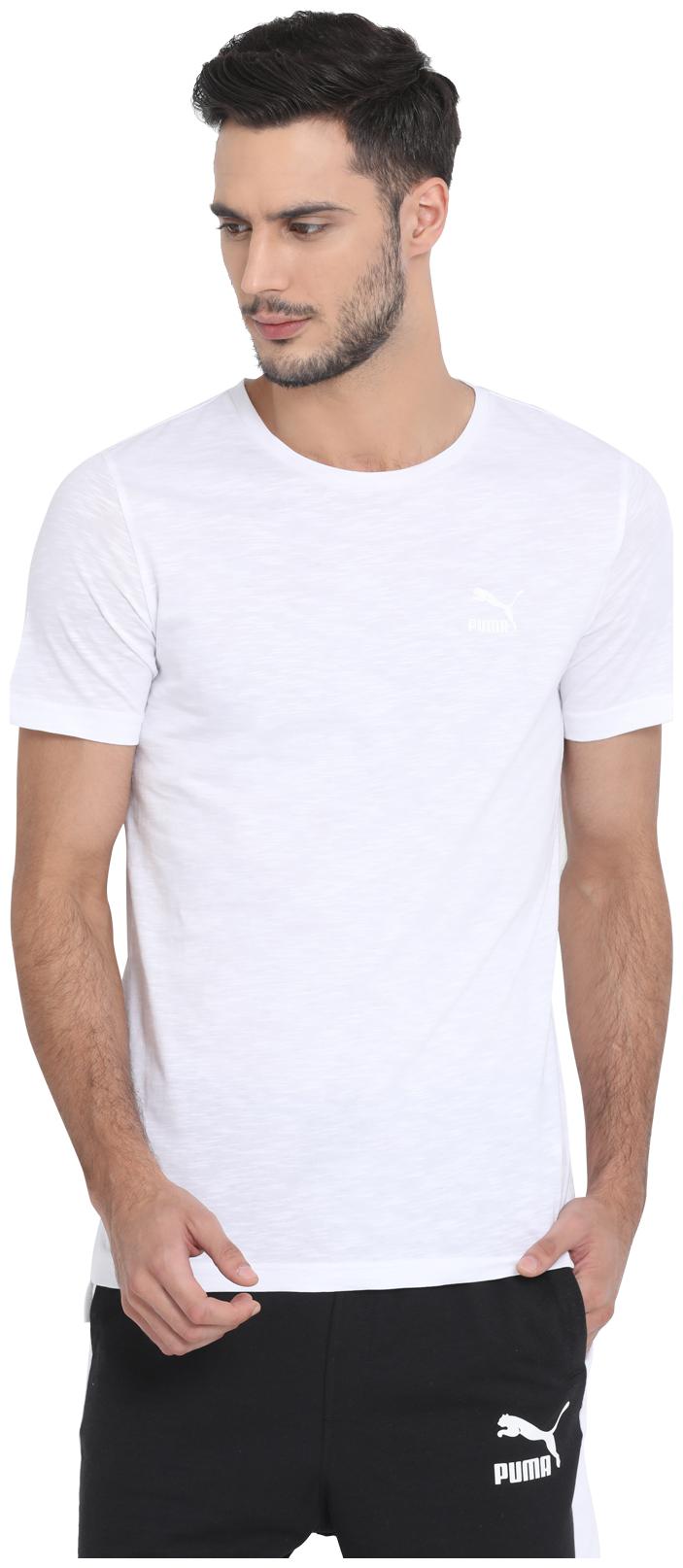 

Puma Men White Regular fit Cotton Round neck T-Shirt - Pack Of 1