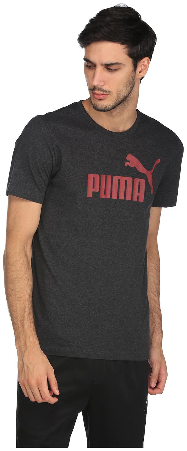 

Puma Men Grey Slim fit Cotton Blend Round neck T-Shirt - Pack Of 1