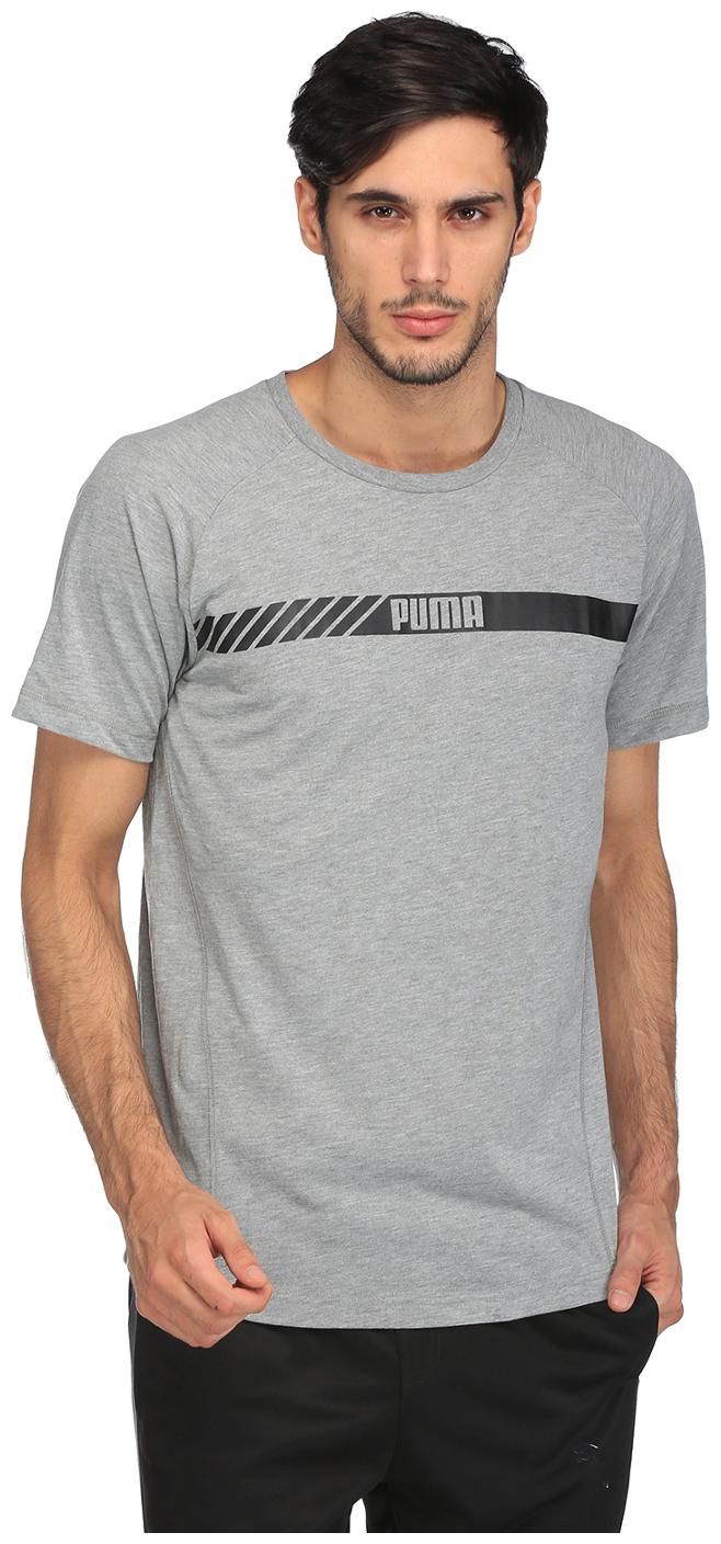 

Puma Men Grey Regular fit Polyester Round neck T-Shirt - Pack Of 1