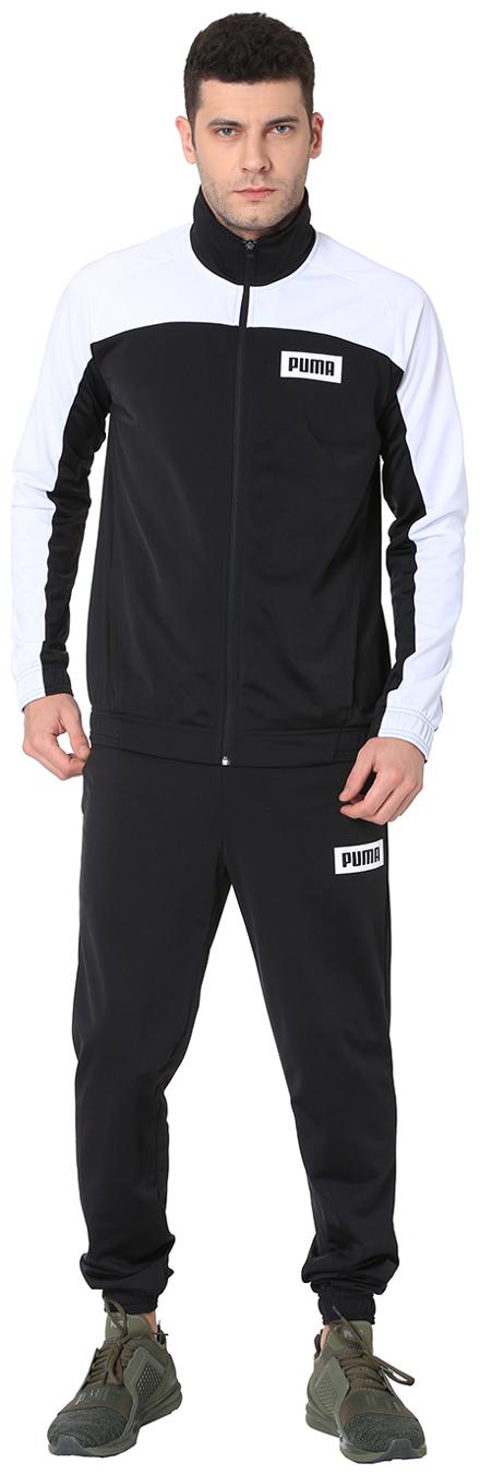 

Puma Men Black Printed Regular Fit Track Suit