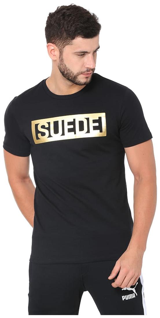 

Puma Men Black Regular fit Cotton Blend Round neck T-Shirt - Pack Of 1