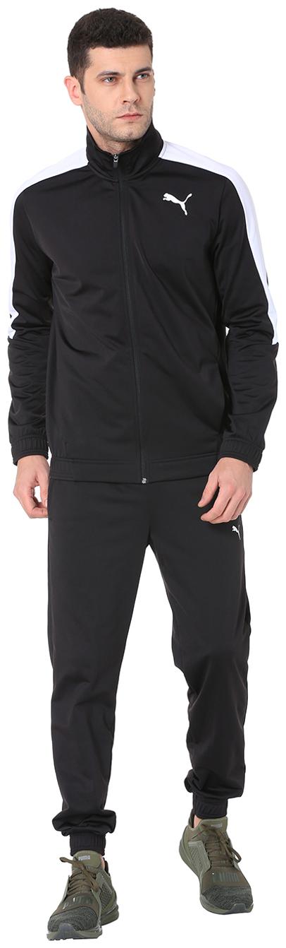 

Puma Men Black Solid Regular Fit Track Suit