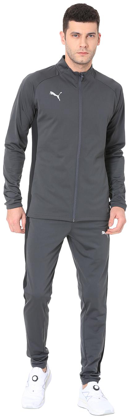 

Puma Men Grey Solid Regular Fit Track Suit