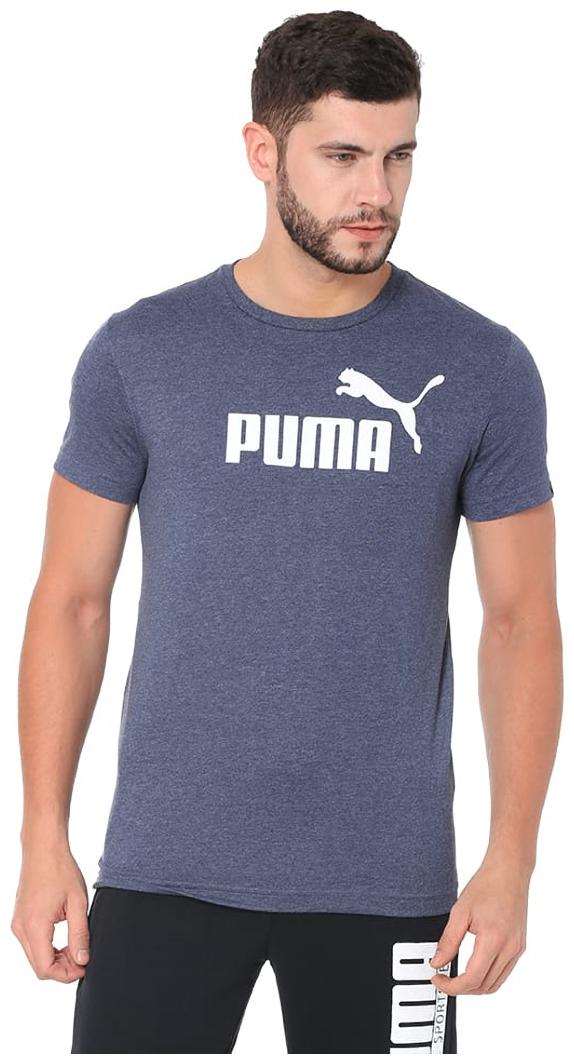 

Puma Men Blue Regular fit Polyester Round neck T-Shirt - Pack Of 1