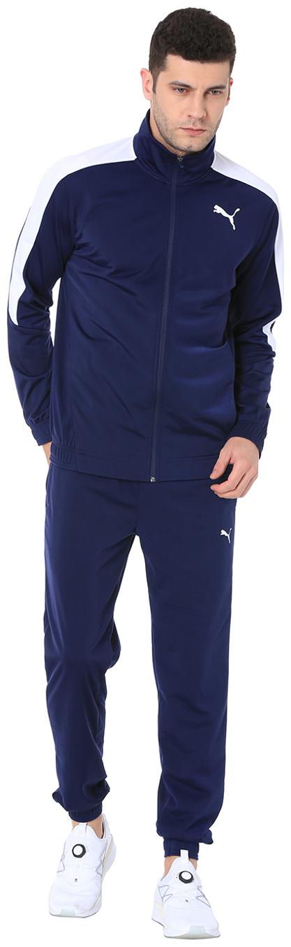 

Puma Men Blue Solid Regular Fit Track Suit
