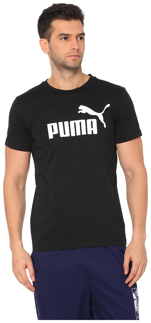

Puma Men Black Regular fit Cotton Round neck T-Shirt - Pack Of 1