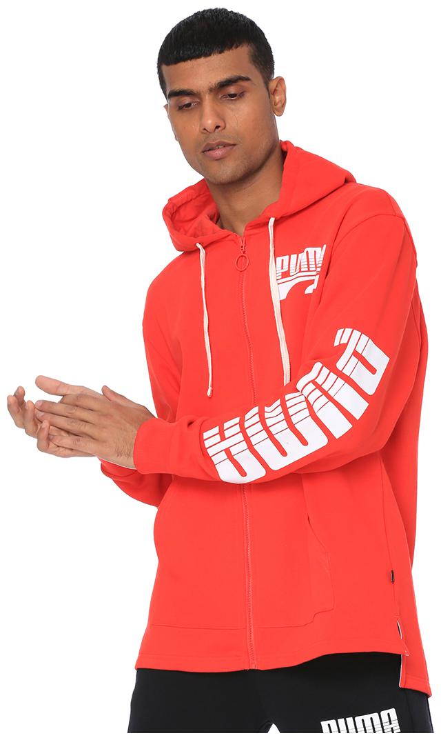 

Puma Men Red Hooded Sweatshirt