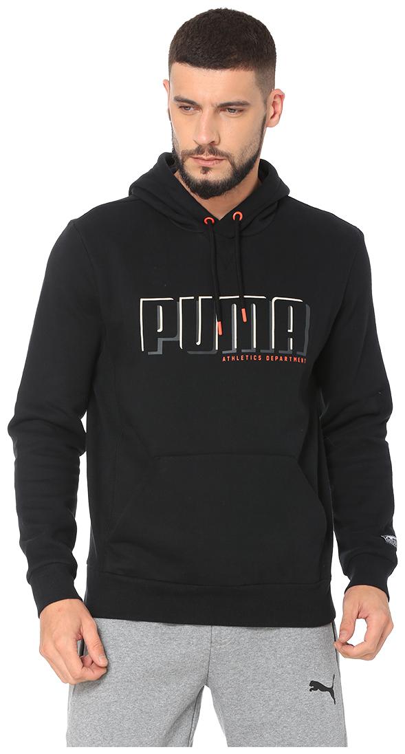 

Puma Men Black Hooded Sweatshirt