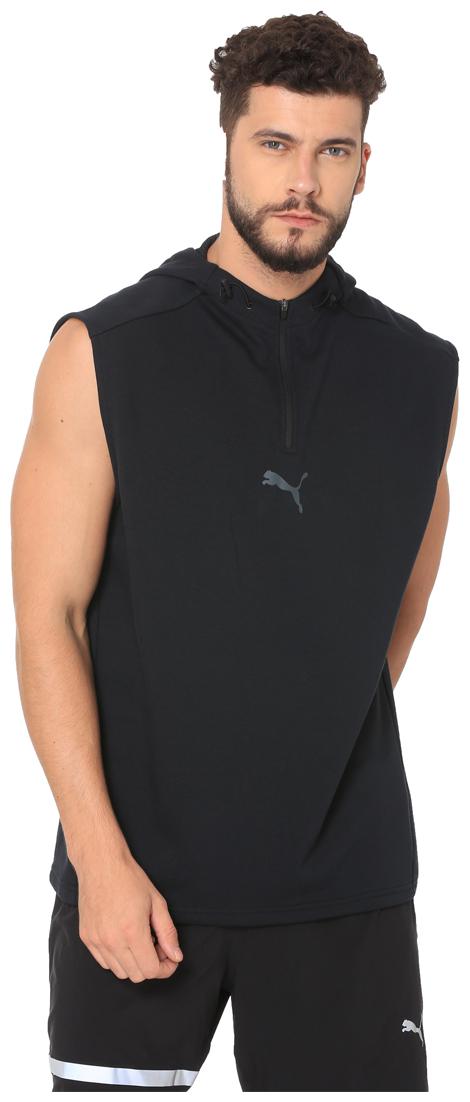 

Puma Men Black Hooded Sweatshirt