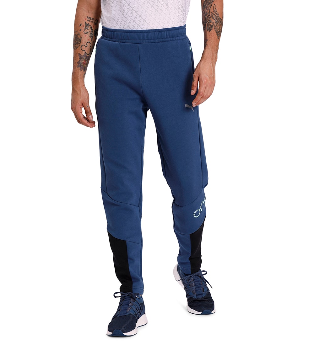 

Puma Men Cotton Printed Track Pants Blue