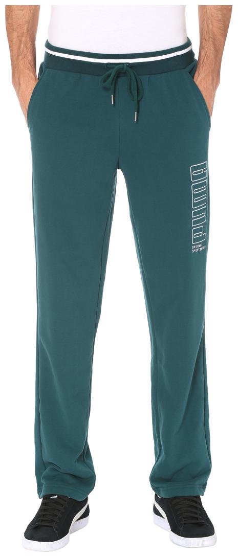 

PUMA Men Cotton Track Pants Green