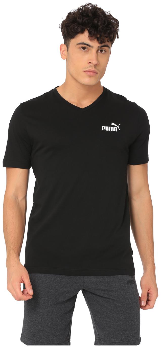 

Puma Men Black Regular fit Cotton V neck T-Shirt - Pack Of 1