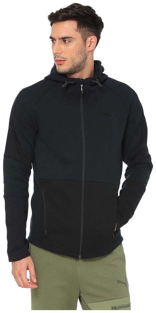 

PUMA Men Cotton Sports Jackets Sweatshirts Black