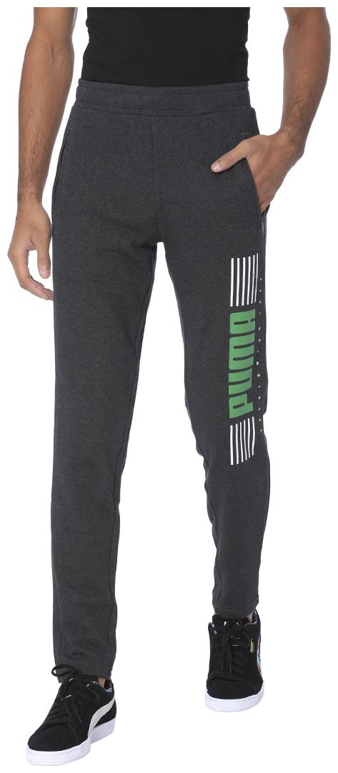 

Puma Men Cotton Regular Fit Track Pants Grey color