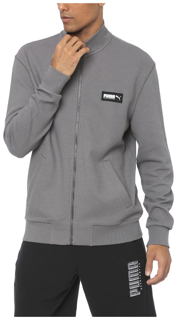 

Puma Men Cotton Quilted Jacket Grey