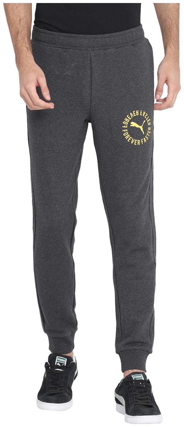 

Puma Men Cotton Regular Fit Track Pants Grey color