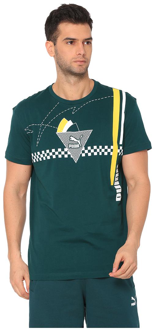 

Puma Men Green Regular fit Cotton Round neck T-Shirt - Pack Of 1