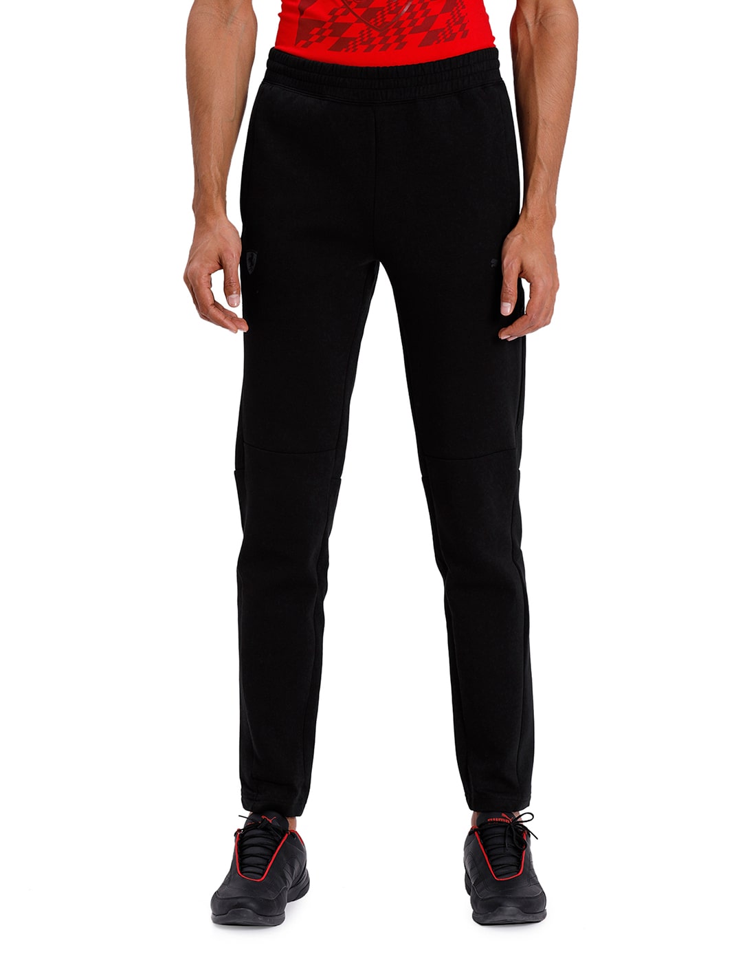 

Puma Men Black Solid Regular fit Track pants