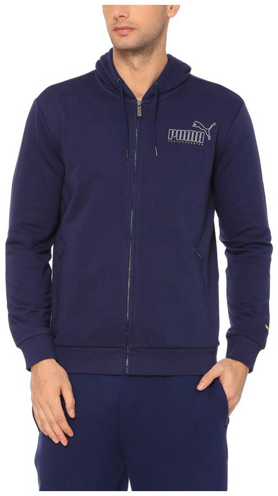 

Puma Men Blue Solid Quilted jacket