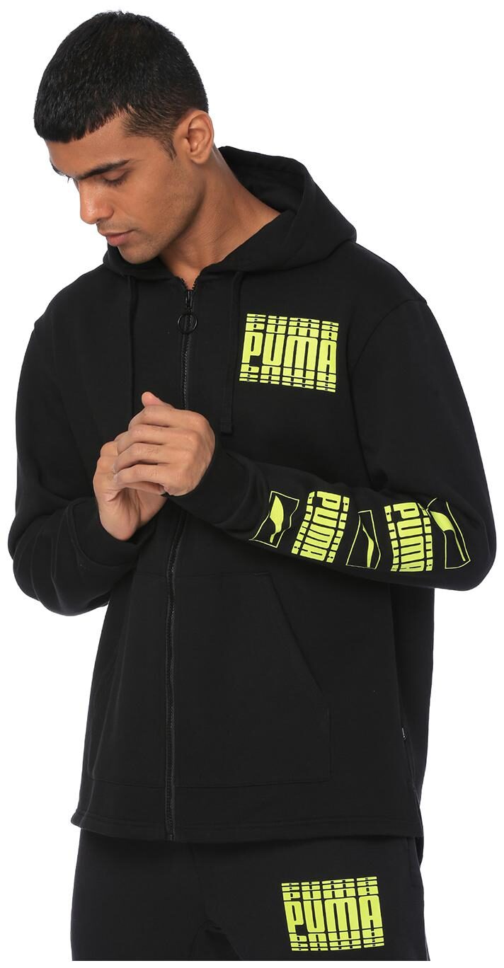 

Puma Men Cotton Quilted Jacket Black