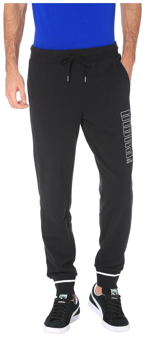 

PUMA Men Cotton Track Pants Black