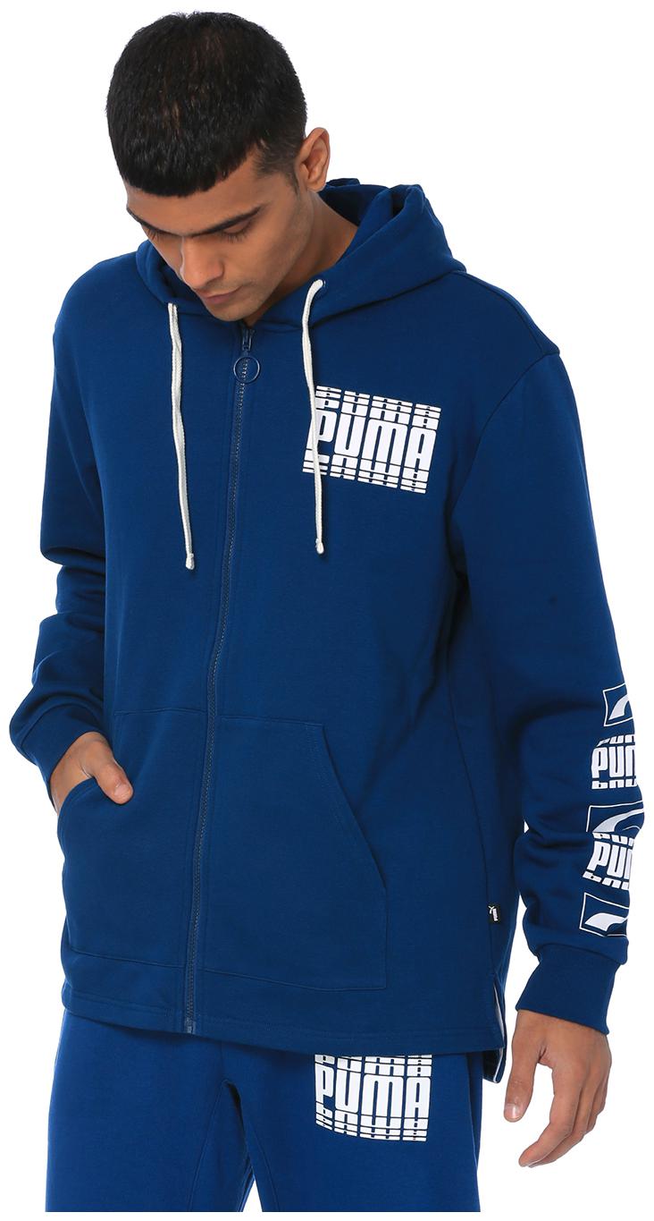 

Puma Men Cotton Quilted Jacket Blue