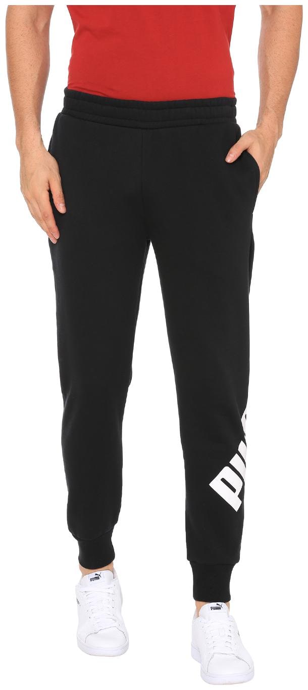 

PUMA Men Cotton Track Pants Black