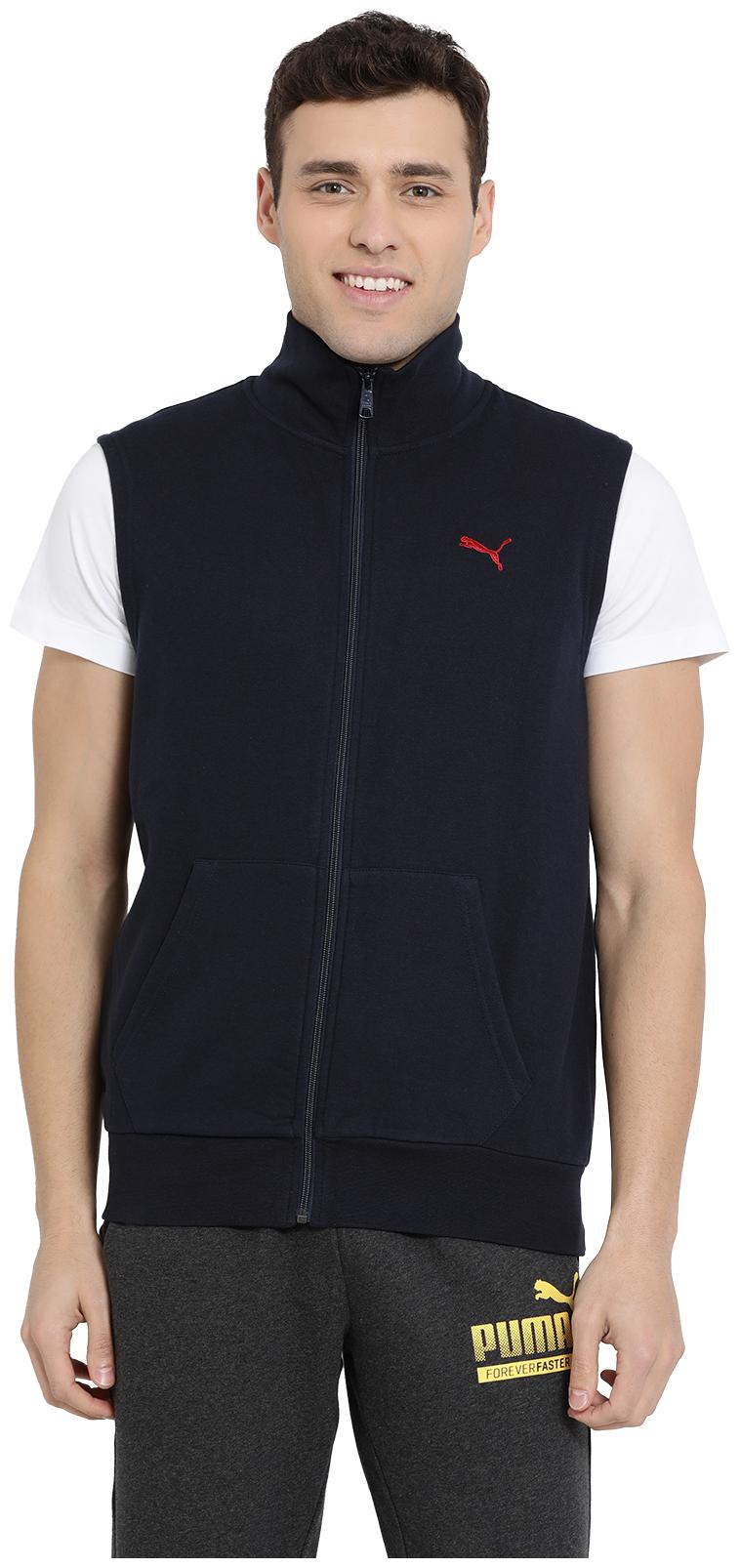 

Puma Men Cotton Quilted Jacket Blue